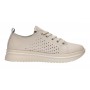 Pantofi dama casual din piele naturala cu perforatii - Latiffa Bej Late GSK3053B